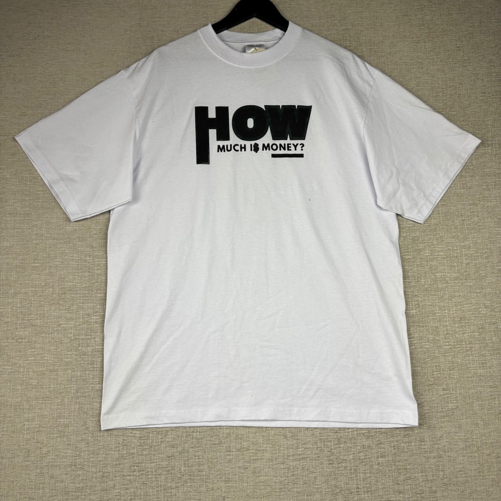 Shaka Wear How Much Is Money Graphic Tee White Streetwear T-Shirt XL New